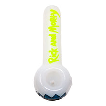 Load image into Gallery viewer, Fluorescent Green Rick And Morty Hand Pipe 5 Inches
