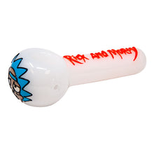 Load image into Gallery viewer, Fluorescent Pink Rick And Morty Hand Pipe 5 Inches
