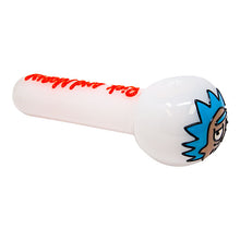 Load image into Gallery viewer, Fluorescent Pink Rick And Morty Hand Pipe 5 Inches
