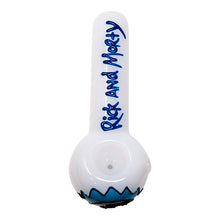 Load image into Gallery viewer, Klein Blue Rick And Morty Hand Pipe 5 Inches
