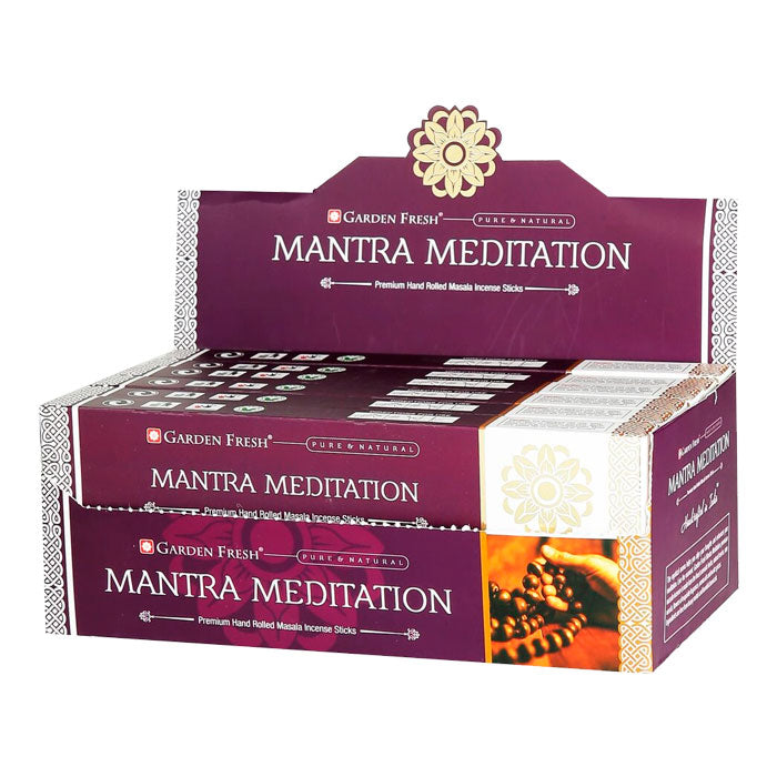 Garden Fresh Mantra Meditation Premium Hand Rolled Incense