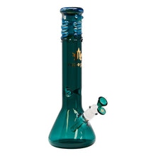 Load image into Gallery viewer, Maple Glass Teal Green Color Beaker Bong 14 Inches
