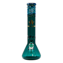 Load image into Gallery viewer, Maple Glass Teal Green Color Beaker Bong 14 Inches
