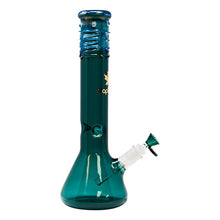 Load image into Gallery viewer, Maple Glass Teal Green Color Beaker Bong 14 Inches
