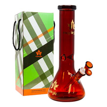 Load image into Gallery viewer, Maple Glass Amber Color Beaker Bong 12 Inches
