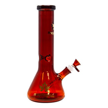 Load image into Gallery viewer, Maple Glass Amber Color Beaker Bong 12 Inches
