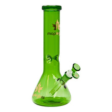 Load image into Gallery viewer, Maple Glass Green Color Beaker Bong 12 Inches
