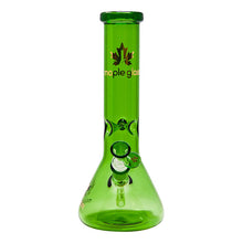 Load image into Gallery viewer, Maple Glass Green Color Beaker Bong 12 Inches
