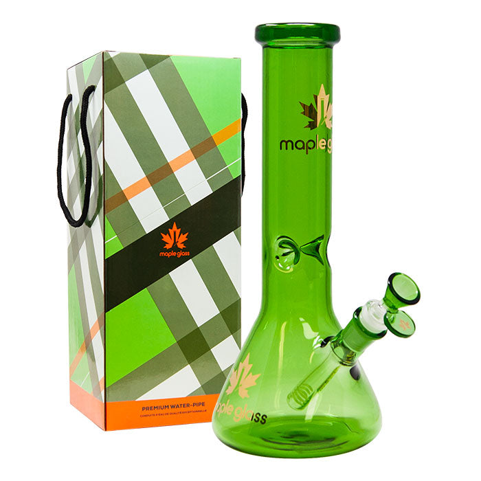 Maple Glass Green Color Beaker Bong 12 Inches