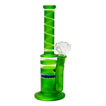 Load image into Gallery viewer, Green Mini Straight Tube Honeycomb Bong 10 Inches
