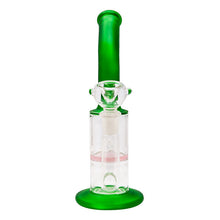 Load image into Gallery viewer, Green Mini Bent Neck Honeycomb Perc Bong 12 Inches
