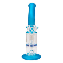 Load image into Gallery viewer, Sky Blue Mini Bent Neck Honeycomb Perc Bong 12 Inches
