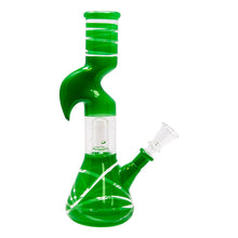 Load image into Gallery viewer, Green Mini Hook Percolated Zong Bong 10 Inches
