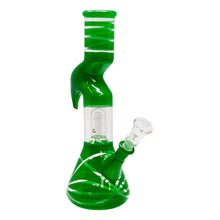 Load image into Gallery viewer, Green Mini Hook Percolated Zong Bong 10 Inches
