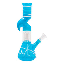 Load image into Gallery viewer, Sky Blue Mini Hook Percolated Zong Bong 10 Inches
