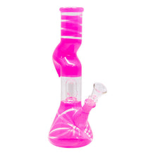 Load image into Gallery viewer, Pink Mini Hook Percolated Zong Bong 10 Inches
