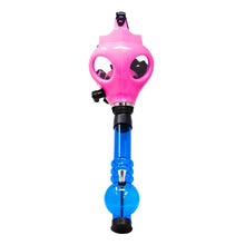 Load image into Gallery viewer, Pink Glow In Dark Gas Mask Bong
