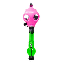 Load image into Gallery viewer, Pink Glow In Dark Gas Mask Bong
