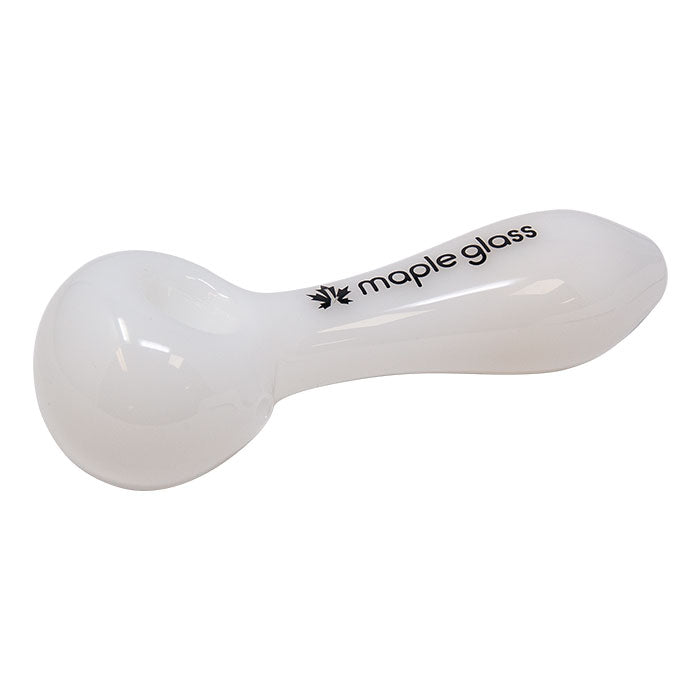 Maple Glass White Classic Pipe 6 Inches