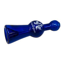 Load image into Gallery viewer, Maple Glass Blue Cobalt Glass Chillum Pipe 4 Inches
