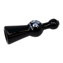 Load image into Gallery viewer, Maple Glass Black Cobalt Glass Chillum Pipe 4 Inches
