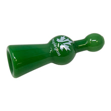 Load image into Gallery viewer, Maple Glass Jade Green Cobalt Glass Chillum Pipe 4 Inches
