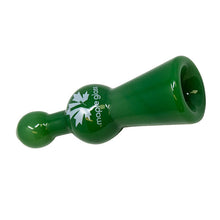 Load image into Gallery viewer, Maple Glass Jade Green Cobalt Glass Chillum Pipe 4 Inches
