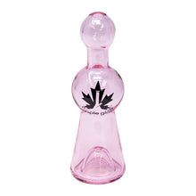 Load image into Gallery viewer, Maple Glass Pink Cobalt Glass Chillum Pipe 4 Inches
