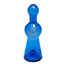 Load image into Gallery viewer, Maple Glass Sky Blue Cobalt Glass Chillum Pipe 4 Inches
