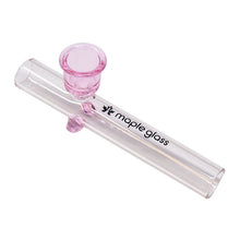 Load image into Gallery viewer, Maple Glass Pink Glass Pipe 4.5 Inches
