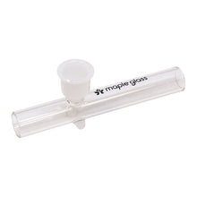 Load image into Gallery viewer, Maple Glass White Glass Pipe 4.5 Inches
