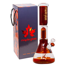 Load image into Gallery viewer, Amber Maple Glass Tree Percolator Bong 14 Inches
