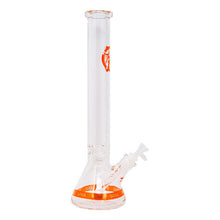 Load image into Gallery viewer, Orange Karma Series 9mm Thick Beaker 18 Inches Bong By Soul Glass
