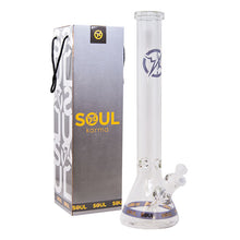 Load image into Gallery viewer, Purple Karma Series 9mm Thick Beaker 18 Inches Bong By Soul Glass
