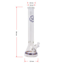 Load image into Gallery viewer, Purple Karma Series 9mm Thick Beaker 18 Inches Bong By Soul Glass
