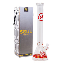 Load image into Gallery viewer, Red Karma Series 9mm Thick Beaker 18 Inches Bong By Soul Glass
