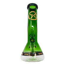 Load image into Gallery viewer, Green Specter Series 12 Inches Bent Neck Beaker Bong by Soul Glass
