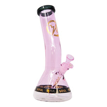 Load image into Gallery viewer, Pink Specter Series 12 Inches Bent Neck Beaker Bong by Soul Glass
