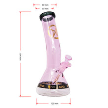 Load image into Gallery viewer, Pink Specter Series 12 Inches Bent Neck Beaker Bong by Soul Glass
