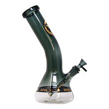 Load image into Gallery viewer, Gray Specter Series 12 Inches Bent Neck Beaker Bong by Soul Glass
