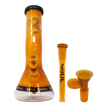 Load image into Gallery viewer, Espresso Specter Series 12 Inches Bent Neck Beaker Bong by Soul Glass
