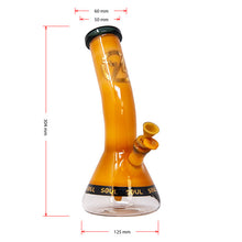 Load image into Gallery viewer, Espresso Specter Series 12 Inches Bent Neck Beaker Bong by Soul Glass
