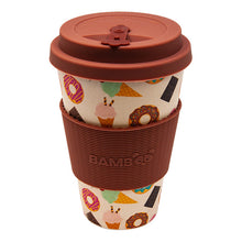 Load image into Gallery viewer, Cone &amp; Donut Bamboo Mug
