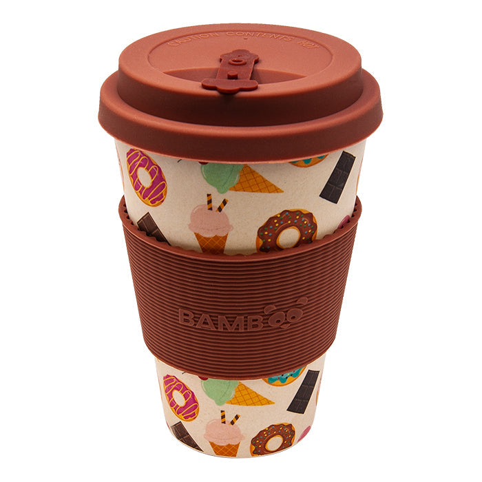 Cone & Donut Bamboo Mug