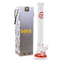 Load image into Gallery viewer, Soul Glass 9mm Thick Red Glass Beaker Bong 24 Inches
