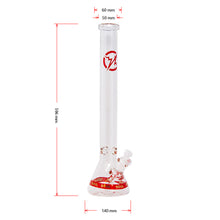 Load image into Gallery viewer, Soul Glass 9mm Thick Red Glass Beaker Bong 24 Inches
