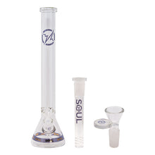 Load image into Gallery viewer, Soul Glass 9mm Thick Purple Glass Beaker Bong 24 Inches
