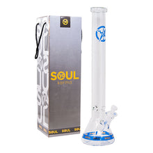 Load image into Gallery viewer, Soul Glass 9mm Thick Blue Glass Beaker Bong 24 Inches
