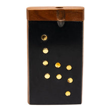 Load image into Gallery viewer, BEAUTIFULLY DESIGNED ON BLACK WOODEN DUGOUT 3 INCHES
