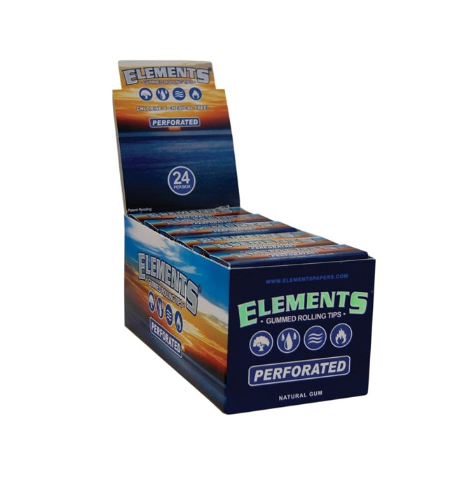 ELEMENTS TIPS GUMMED PEROFORATED 24 PER BOX